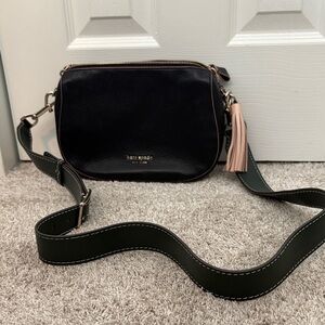 Kate Spade Black and Green Crossbody Bag